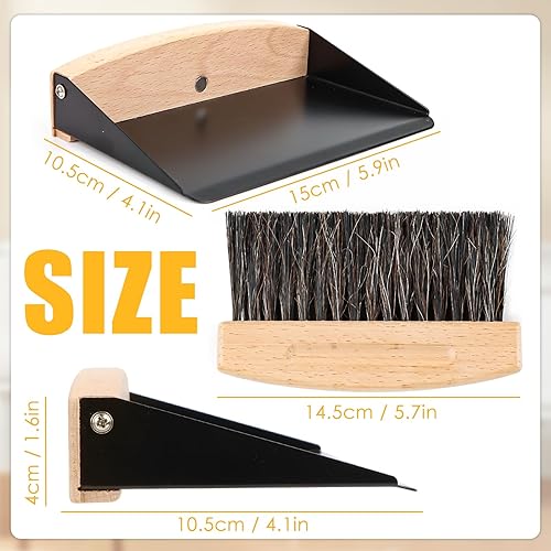 Mini pelle et balayette, ensemble de balayette et balayette, ensemble de balais de table et pelle à poussière, balai à main avec pelle à poussière, mini balayette, brosse de table, brosse - Nail Gallerys