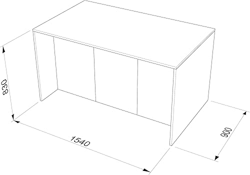VE.CA - Île de Cuisine Sophia - Blanc Brillant - Buffet et Meuble de Cuisine - Idéal pour une Cuisine Complète et Comme Table à Manger - Fabriqué en Italie - Nail Gallerys