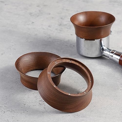 Pevfeciy Bague de dosage pour café 51 mm | Anneau de dosage en bois de noyer | Anneau de dosage avec aimant pour porte-filtre | Accessoire professionnel Barista 51 mm - Nail Gallerys