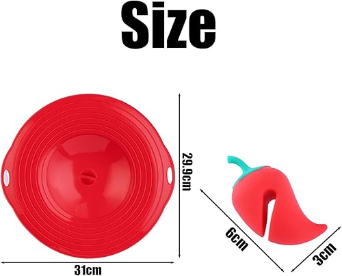 Couvercle anti-fuite, anti-débordement, protection de cuisson pour casseroles, couvercles anti-poussière en silicone, ustensiles de cuisine - Nail Gallerys