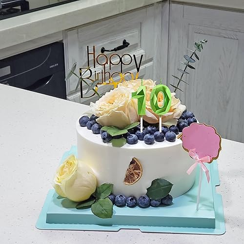 Bougies de 23e anniversaire, bougies avec un numéro blanc, décoration d'anniversaire, décoration de gâteau d'anniversaire, mariages, anniversaires d'Entreprise - Nail Gallerys