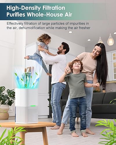 TUKIMA Deshumidificateur d air Anti Moisissure 1.6L, Déshumidificateurs d air Electrique Silencieux avec Dégivrage Automatique, Arrêt Automatique, LED Colorée, Timer, Pour Bain, Chambre, Armoire - Nail Gallerys