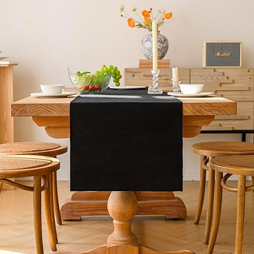 Kiatuniya Chemin de Table Moderne Gris 40 x 180 cm Lavable au Printemps Ferme Maison de Campagne Décoration de Table pour Anniversaire, Mariage, Cheminee Decorative, Décoration de Fête - Nail Gallerys