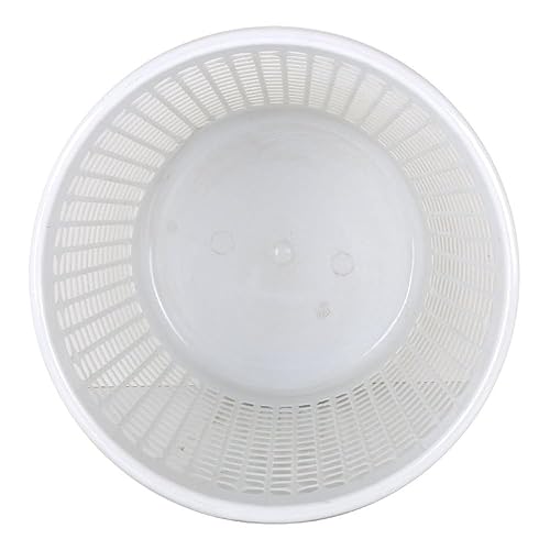 PARENCE.- Poubelle de Bureau Blanc 18L - Corbeille à Papier en Plastique 27,5x25cm - Chambre, Classe, Salle de Bain - Nail Gallerys