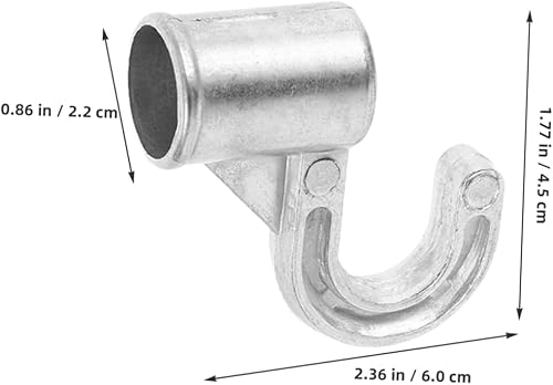 Luxshiny Lot De 2 Crochets De Penderie En Métal En Alliage D'Aluminium Argenté - Nail Gallerys