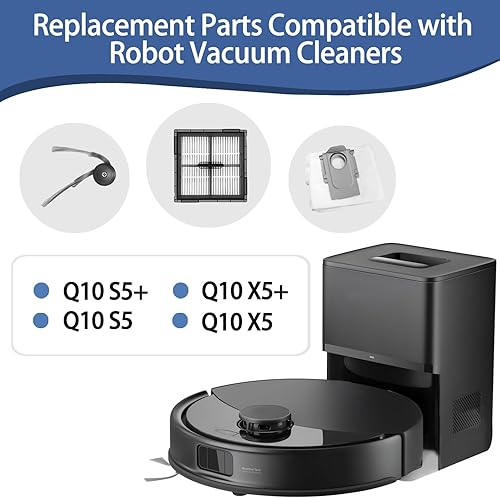 Q10 S5+ Lot de 10 accessoires de rechange compatibles avec Roborock Q10 S5/Q10 S5+/Q10 X5/Q10 X5+ - Nail Gallerys
