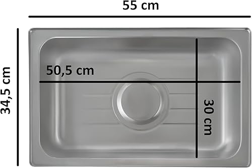 Mahlzeit Chafing Dish Chauffe-plat électrique en acier inoxydable avec GN 1/1 | 9 litres | Jusqu'à 80 °C | Chauffe-plat avec couvercle enroulable | Chauffe-plat | Cuve chauffante électrique pour - Nail Gallerys