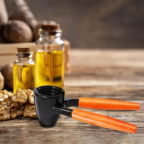 Casse-Noix Noix avec Manche en Bois - Casse-Noix Robuste pour Noix de pécan, Noisette, Amande, Noix, Noix de Macadamia - Nail Gallerys