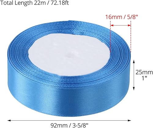 QWORK® Lot de 12 Rouleaux Ruban Satin Mixte Coloris de 25 mm x 12 m, Ruban Tissu pour Emballage Cadeau, Artisanat, Décoration de Mariage/Fête - Nail Gallerys