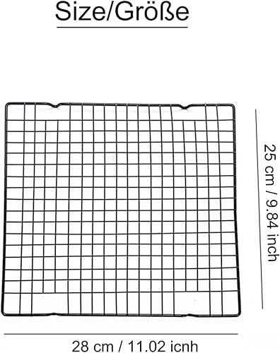 TheStriven 2 Pièces Grilles de Refroidissement Rectangulaire Moule à Gâteau de Refroidissement Grille Rectangulaire à Gâteaux Support de Cuisson pour Grille de Séchage Convient pour Ménage Pâtisserie - Nail Gallerys