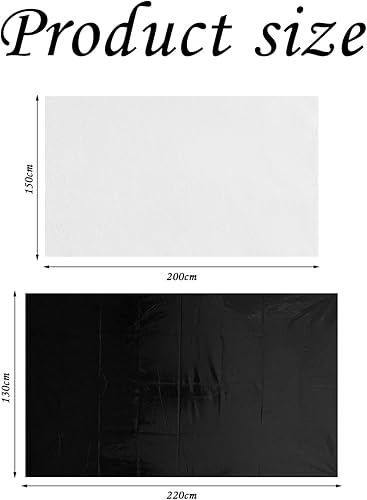 2 Morceaux de draps de lit imperméables, draps à l'épreuve des Taches, draps de lit Portables, draps Simples, Fournitures de Chambre à Coucher - Nail Gallerys