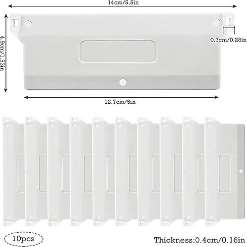Poids Aveugles Verticaux, Poids de Store Lattes, Store Plaque de Base en Plastique, 127mm Poids pour Stores Verticaux Poids Inférieur pour Store Plaque de Lestage Lattes Vénitiennes (20PCS) - Nail Gallerys