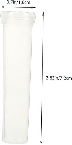 HYTROVE 25Pièces Tubes Plastique Transparent pour Fleurs Réservoir Eau pour Arrangements Floraux Fournitures - Nail Gallerys