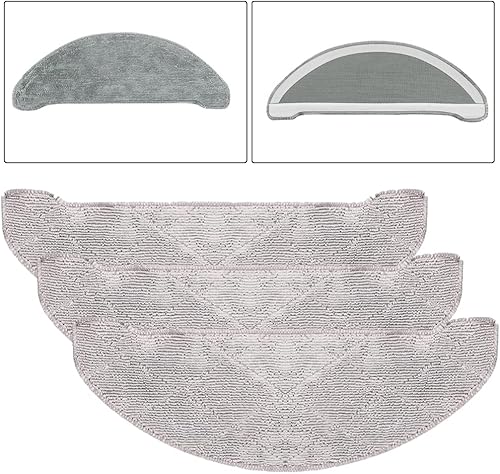 pour 1 lot / 3 lots / 6 ensembles de tampons de nettoyage lavables pour aspirateur robot Airrobo pour T10+ - Nail Gallerys