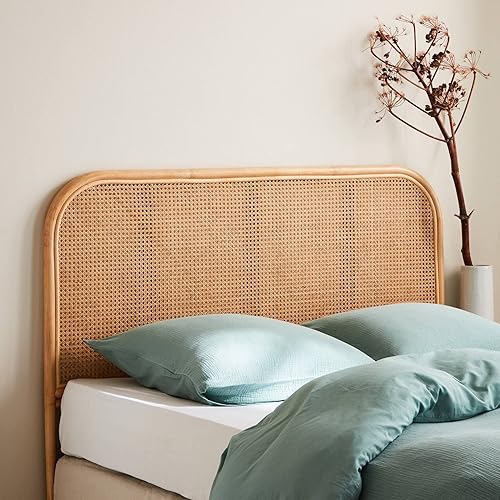 Alice's Home - Tête de lit en rotin Naturel et cannage. L 140 x P3 x H110cm - Nail Gallerys