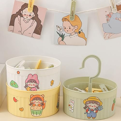 Pitadue Lot de 24 pinces à linge avec rangement pour étui, pinces à linge, chapeau, serviettes, chaussettes, pinces pour la maison, les voyages - Nail Gallerys