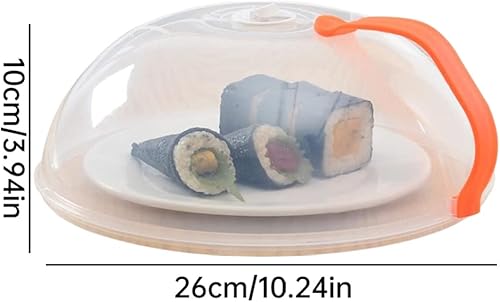Heall Couvre-Assiette à Micro-Ondes avec poignée Anti-éclaboussure Couvercle de Nourriture de Nourriture avec Pur - Nail Gallerys