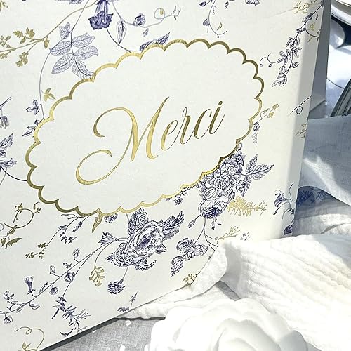 Artifetes Arty Fetes Factory - URNE Carton Merci British Style Fleuri 21X25CM Blanc - Nail Gallerys