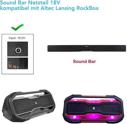 KFD 18V Alimentation Chargeur pour Cricut Maker Cutting Machine Expression Create Expression 2 Provo Craft Explore One Air 2 DC18V DC 2.5A, 3.5A Altec Lansing RockBox Klipsch Lautsprecher Adaptateur - Nail Gallerys