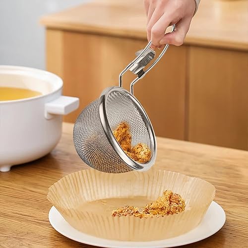 Passoire, 2 PiècesPassoire Inox, Passoire Cuisine,Tamis Cuisine Avec Poignée, Filtre À Farine En Acier Inoxydable Avec Cadre Renforcé Pour Nouilles, Farine, Pâtes, Riz, Thé - Nail Gallerys