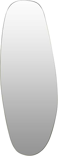 Vidi Visione Cristallina Miroir Mural Asymétrique | Miroir Décoratif Ovale 150 x 55 cm | Design Asymétrique à Suspendre | Miroir Décoratif Moderne - Nail Gallerys