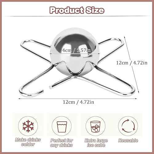 Bogoro Outil de Refroidissement du café en Acier Inoxydable, Boule de Refroidissement du Café Réutilisable en Acier Inoxydable de 4cm Apportant des Saveurs Originales Idéales - Nail Gallerys