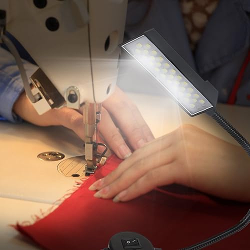 Hilitand Lampe LED pour Machine à Coudre, 30 LED, Noir, ABS, Montage sur Table, Adulte - Nail Gallerys