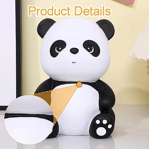 LOVIVER Tirelire Panda pour Enfants, Tirelire pour Objectif d'économie en Forme de Panda, Tirelire Incassable pour Garçons Filles, Meilleur Cadeau d'anniversaire et de Noë, Style 1-Blanc - Nail Gallerys