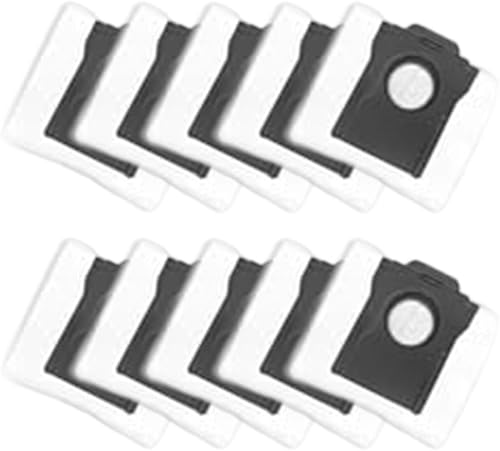 Lot de 10 sacs à poussière pour aspirateur Mova P50 Pro pour robot Ultra - Filtration 4 couches - Grande capacité - Facile à installer - Compatible avec plusieurs modèles - Nail Gallerys