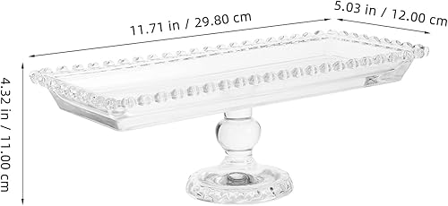 Cabilock Plateau De Service En Verre Transparent Avec Cloche, PréSentoir à GâTeau Multifonction De 30 Cm, IdéAl Pour GâTeaux, Desserts Et Fruits - Nail Gallerys