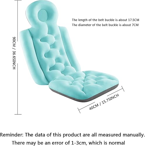 LZH FILTER Oreiller Bain Adulte, Coussin Bain Luxueux Coussin Spa Épaissi, Design Ergonomique, Tête, Cou, Support Dorsal, Antidérapant et Imperméable, Tapis Bain Universel - Nail Gallerys
