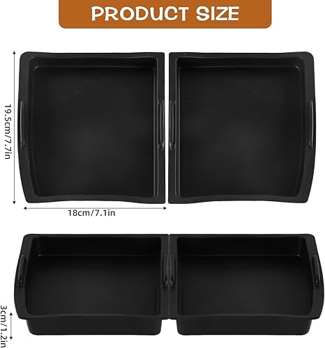 Hainue 2 Pièces Plat de Cuisson en Silicone Accessoire Moule de Cuisson,Séparateurs de Cuisson compatible avec Tefal OptiGrill XL,Tefal OptiGrill XL,pour Rôtir,Pâtisserie,Barbecue - Nail Gallerys