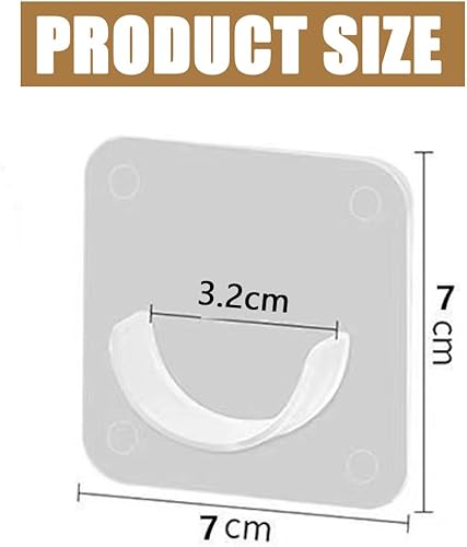 UEAVOID 4 Pièces Support de Tringle à Rideau Auto-Adhésif Sans Perçage Installation Facile Support Mural Transparent pour Salle de Bain - Nail Gallerys