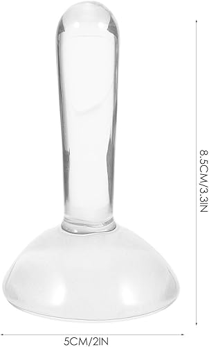 IMIKEYA Molette En Verre à Broyer Avec Pilon Plat Pour Pigments Minéraux - Meuleuse Manuelle De 8-5 Cm Pour Peinture Aquarelle Huile Et Tempera Outil De Broyage Transparent Idéal Pour - Nail Gallerys