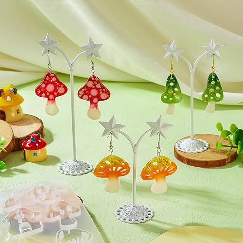 PandaHall Lot de 2 moules ronds en silicone pour pendentifs en forme de donut, collier, porte-clés, résine époxy UV pour loisirs créatifs, boucles d'oreilles, bijoux - Nail Gallerys