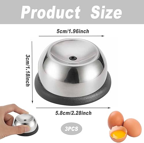 3 Pièces Perceur D'oeufs, Perforateur D'œufs, Pique Oeuf, Perforateur à Oufs en Acier Inoxydable, Perforateur D'œufs pour Oeufs Crus, Pour les Cuisines, les Banquets - Nail Gallerys