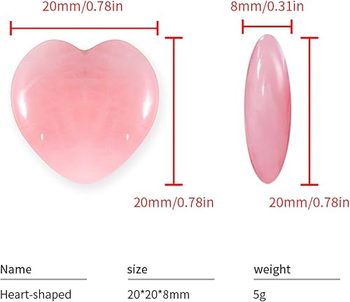 30 pièces Quartz naturel pierre coeur ornements for bijoux à bricoler soi-même faisant cristal gemme collier pendentifs for femmes cadeau Articles pour la maison ( Color : Black Obsidian , Size : 30pc - Nail Gallerys