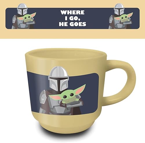 Pyramid International Star Wars : The Mandalorian (Stronger/Where I Go) Ensemble de tasses empilables - Nail Gallerys