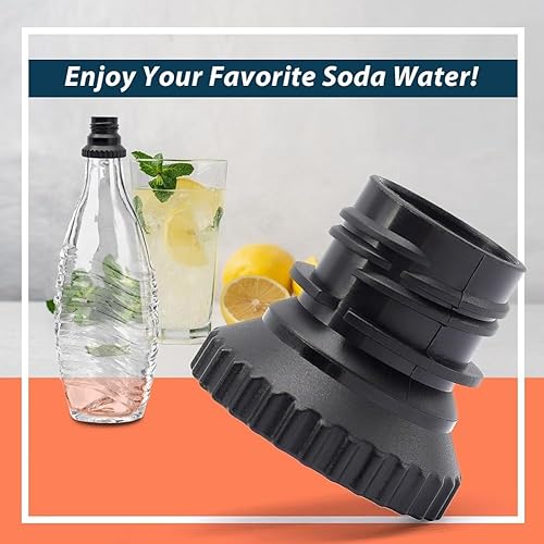 Persistence 2 Adaptateurs de Bouteille d'eau Gazeuse pour Bouteilles en Verre Duo/Terra à Connexion, Fixation de Bouteille pour Machine à Soda - Nail Gallerys