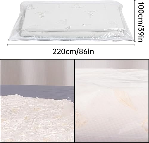Jiavlyx Sac Sous Vide, 100 X 220 Cm Sacs De Rangement Sous Vide Étanches, Housse De Matelas, Sacs Sous Vide, Pour Rangement Matelas Vetement Literie - Nail Gallerys