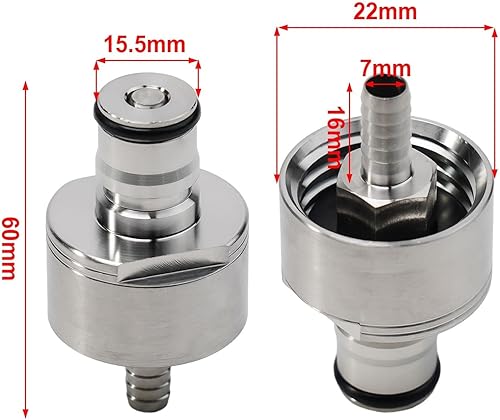 Zeroupshop Bouchon de gazéification, bouchon de carbonation en acier inoxydable pour brassage maison pour bouteilles en PET pour brasseurs à la maison - Nail Gallerys
