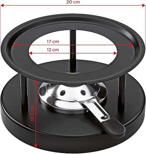 Kuhn Rikon 32019 Réchaud Simple Acier Inoxydable Argent 20,5 x 20,5 x 10,5 cm - Nail Gallerys