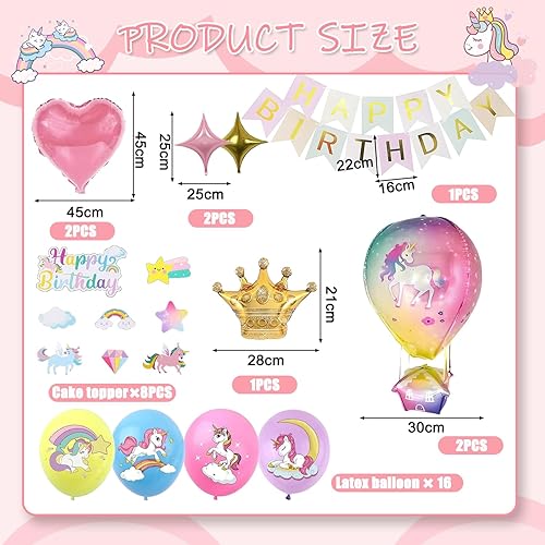 35 Pièces Ballon Aluminium Licorne, 4 Ans Decoration Anniversaire Licorne, Licorne Ballons Anniversaire 4 Ans, Décoration Anniv-ersaire Licorn Fille, Ballon Lic-orne Annivers, De-co Fete Cadeau - Nail Gallerys