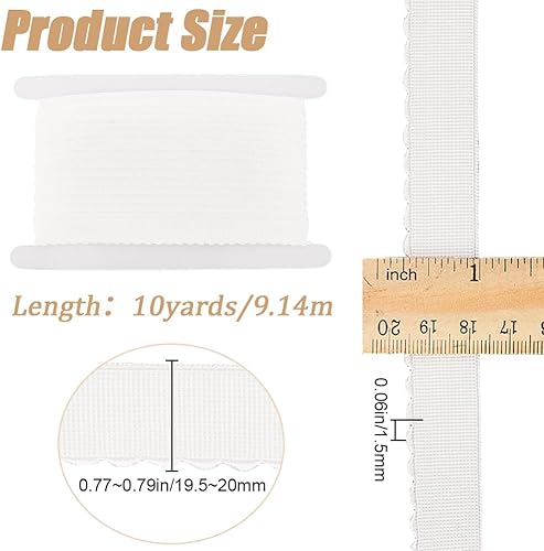 GORGECRAFT Bobine Élastique Noire de 10m Haute Élasticité Bord Festonné Ruban Élastique à Coudre Ruban Extensible pour Ceintures Pantalons Travaux Manuels Cravates pour Cheveux Bandeau Lingerie - Nail Gallerys