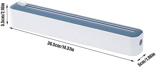 Cling Film Wrap Dispenser,Porte Rouleaux Aluminium Et Film,Boîte Cutter pour Film Transparent,Distributeur de Wrap Saran avec Coupeur Coulissant,pour Couper Film Aluminium - Nail Gallerys