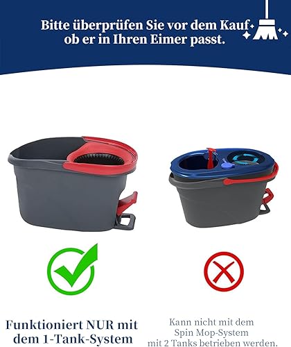 1 Base Mop Rouge Compatible avec Vileda 2 en 1 Turbo Mop, EasyWring Mop 1-Tank System Tête de Remplacement Pour Spin Mop- Boîtier de base en plastique Accessoires de disque - Nail Gallerys