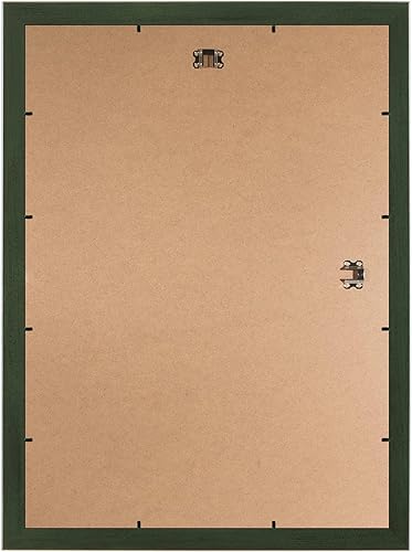 FRAMO Cadre photo en bois 22 x 24 cm sur mesure - Vert essuyé | Couleur/Taille sélectionnable | verre acrylique antireflet | Cadre pour Puzzle | Photos | affiche - Nail Gallerys