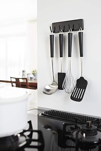 yamazaki Tool Hook Crochets de Cuisine, PVC, Noir - Nail Gallerys