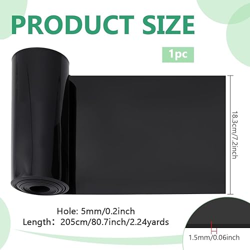 BENECREAT Rideaux à Lanières en PVC Transparent de 2 m Porte de Niche pour Chien de 18.3cm de Large Rideau de Porte Étanche pour Congélateurs Chambres Sous Sol Stable Maison pour Animaux 1.5mm - Nail Gallerys