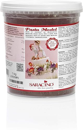 Saracino Pâte à Sucre Model Bleu Marine Pour Modelage De 1 Kg Sans Gluten Made In Italy - Nail Gallerys